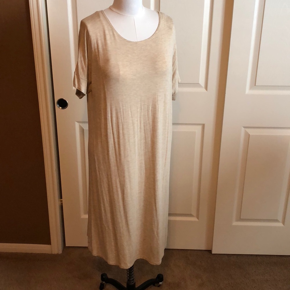 Azules cream jersey dress